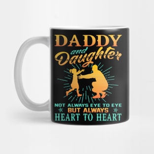 Daddy And Daughter heart to heart Fathers Day Mug